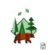 Brown bear - Vector graphics