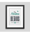 The adventure begins Framed poster